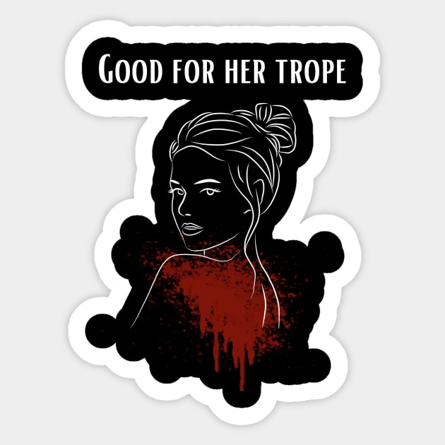 Good For Her Trope Sticker by MysteriesBooks